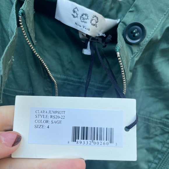 Sea Clara Belted Jumpsuit In Sage New with Tags! - Picture 4 of 7